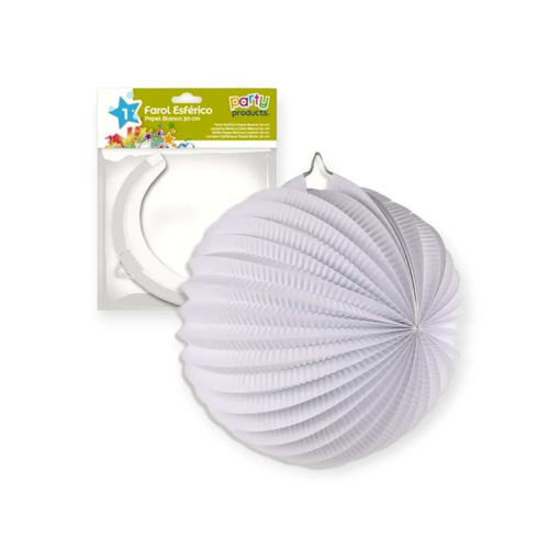 Picture of WHITE PAPER BALLOON LANTERN 20CM